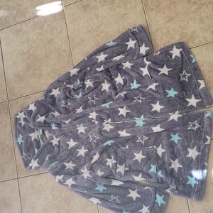 Gray star bath robe women's medium